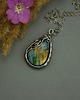 wisiory Wisiorek kolorowy labradoryt wire wrapping 1