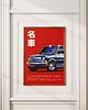 plakaty Plakat Japoński - Fiat 126 - Chrome Y2K - Druk Pigmentowy 3