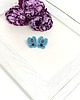 kolczyki soutache Kolczyki z hematytem błękitne 3