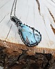 srebrne naszyjniki Larimar s152 1