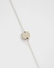 bransoletki - inne Rhodium Plated 2 Holes Small Round Tag Bracelet 2