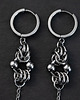 kolczyki - inne Kolczyki chainmaille długie * stal nierdzewna * cyber goth * y2k * 3
