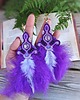 kolczyki soutache Summer Feather kolczyki sutasz z piórami 1