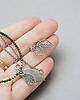 kolczyki wire wrapping Listki brzozy vol. 2  -sztyfty 2