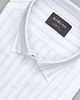 koszule męskie Koszula w paski passa 00544 długi rękaw biały slim fit 1