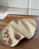 patery i talerze Ceramiczna taca na przekąski WAVY no. 4 TOFFEE 1