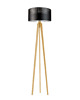 lampy podłogowe Drewniana lampa stojąca na trójnogu do salonu do czytania MIAMI GLAM 5