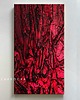 obrazy Obrazy do salonu -  fuksja metaliczny na płótnie płaskorzeźba 80x160cm 4