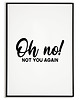 plakaty Plakat motywacyjny z napisem OH NO! 2