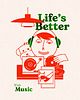 plakaty Plakat Life's Better With  Music 3