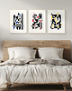 plakaty Zestaw 3 abstrakcyjnych plakatów geometrycznych, do salonu, sypialni. 1
