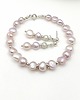 bransoletki srebrne Lśniące perły - bransoletka różana 3