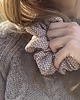 gumki do włosów Scrunchie Silver Touch 1