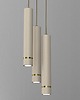 lampy wiszące Kaszmirowa lampa wisząca z czarnym paskiem 3-pkt Gu10 na kole 1