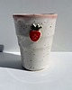 kubki Kubek ceramiczny wysoki truskawka 1
