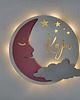 lampy do pokoju dziecka Oryginalna personalizowana lampka KSIĘŻYC z imieniem 8