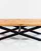 ławki 100 cm Ławka Metalowa Loft Siedzisko Drewno  DĄB 2
