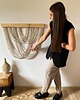 makramy Minimalistyczna nowoczesna makrama Boho do sypialni XXL 1