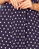 sukienki midi damskie 241-1 STELLA Sukienka z dekoltem w karo groszki 4