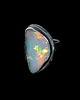 pierścionki srebrne Pierścionek rainbow colors- opal 1