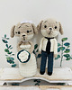 Ślub - inne Młoda para pieski maskotki ręcznie robione prezent ślubny 1
