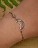 bransoletki wire wrapping Bransoletka labradoryt wire wrapping księżyc lunula 2 3