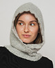 czapki damskie Balaclava DOLORES - szara - Handmade - Merino, alpaka, jedwab 3