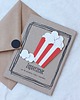 kartki scrapbooking Popcorn. Zaproszenia urodzinowe w hollywoodzkim stylu 3
