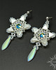 kolczyki swarovski Gwiazdy crystal AB, kolczyki z kryształami Swarovskiego, beading 1