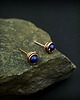 kolczyki wire wrapping Kolczyki sztyfty z lapis lazuli 8