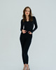 bluzki z długim rękawem damskie Longsleeve do jogi damski NY CHIC - black sky 2