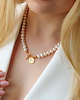 chokery Choker naszyjnik z naturalnych pereł, srebra 925 pozłacanego 2