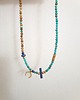 chokery Naszyjnik choker HATHOR  lunula, turkus, lapis lazuli, jaspis obrazkowy 5