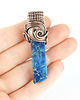 wisiory Jaspis lazurowe wybrzeże wisiorek wire wrapping 1