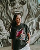 t-shirt damskie T-shirt oversize Teddyland czarna 2