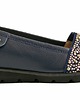 baleriny damskie Mokasyny Skórzane  wszyta gumka z ozdobnymi dżetami  (4455) 1