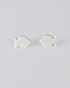 kolczyki ceramiczne Kolczyki z Porcelany Origami Rybki Małe Białe 3