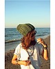 czapki damskie Czapka beanie handmade leśna zieleń 2