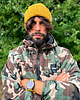 czapki damskie Męska czapka beanie z bawełny logo kolorowe Miodowa musztarda 7