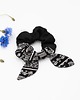 gumki do włosów Scrunchie/frotka patchwork czarna 1