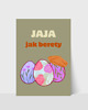 kartki wielkanocne Wielkanoc pocztówka z humorem, jaja jak berety 1