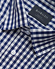 koszule męskie koszula męska dł. rękaw biała niebieska krata slim fit 00267 164/170 38 2