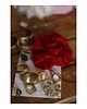 chokery Jedwabny czerwony choker 2