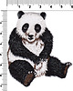 naszywki na ubrania Naszywka naprasowanka PANDA termo haft 6x7,2cm 1