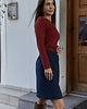 spódnice mini Spódnica wełniana Elia Granat 6
