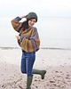 swetry damskie  Sweter handmade  melanż  z wełną 3