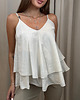 topy damskie Top falbanka Bianco 1