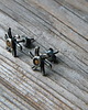 kolczyki wire wrapping śmigiełka  - sztyfciki 2