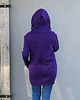 bluza z kapturem damska Bluza płaszczyk  damska asymetryczna bawełniana 4