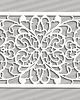 inne DEKORACYJNY PANEL AŻUROWY, ORNAMENT KWIATOWY, DEKORACJA ŚCIENNA 3D, 73 x 120  3